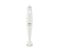 Geepas Hand Blender | Food Collection Hand Blender, Soup Mixer with Stainless Steel Blades | Ideal for Smoothies Shakes Vegetables Baby Food Soup| Anti-Splash | 2 Year Warranty, 180W, White