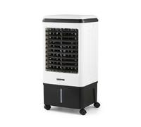 GEEPAS Portable Air Cooler | 3-in-1 Cooling Fan Humidifier Conditioner for Home Office | 4 Ice Boxes, 3 Speeds with Oscillation | 20L Water Tank Remote Control & 7.5h Timer | 2 Year Warranty 80W White