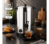 Geepas 20L Stainless Steel Hot Water Boiler And Catering Urn (1650W)