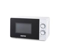 Geepas 20L Solo Microwave 700W with Capacity, 5 Power Levels & Timer in White Geepas White