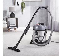 Geepas 20L Wet & Dry Drum Vacuum Cleaner, 1400W Motor 19Kpa Powerful Suction