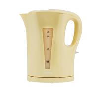 GEEPAS Electric Kettle | 1.7L Cordless Fast Boil Jug Kettle for Hot Water Tea or Coffee | Boil Dry Protection & Auto Shut Off | Illuminated Switch, Cord Storage | 1 Year Warranty, 2200W Biege