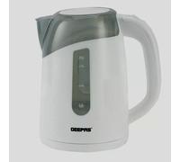 GEEPAS Illuminating Electric Kettle | 1.7L Cordless Jug Kettle with LED Lighting for Hot Water Tea or Coffee | Boil Dry Protection & Auto Shut Off | Swivel Base with Auto Lid Open | 2200W White