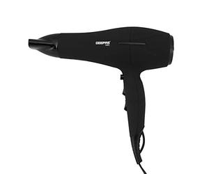 GEEPAS 2200W Powerful Hair Dryer - 2-Speed & 3 Temperature Settings - Salon Quality with Cool Shot Function for Frizz Free Shine - Portable Elegant Hair Dryer with Ionic Function - 2 Years Warranty