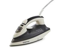 GEEPAS Steam Iron | Clothes Dry & Steam Press | 45s Fast Heat-Up, Vertical Steaming | Ceramic Soleplate & Adjustable Temperature | 320ml Water Tank with 0.7g/Steam Output | 2 Year Warranty 2200W Grey