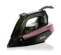 Geepas 2200W Steam Iron For Crisp Ironed Clothes Ceramic Non-Stick Coating Plate, Black