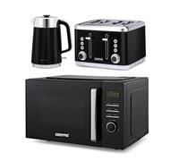 GEEPAS 23L Digital Microwave Oven, Kettle & Toaster Kitchen Combo Set (Kitchen Combo Set 1)