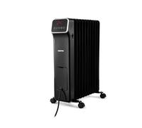 Geepas 2500W Digital Oil Filled Radiator, 11 Fin - Energy Efficient Electric Heater with LED Display, Built-in Timer, 3 Heat Settings, Low Running Cost and Remote Control - 2 Year Warranty, Black