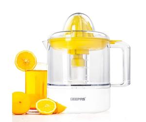 GEEPAS 25W Citrus Juicer for Quick, Healthy, Nutritious Juices | Effortless Juicer with Bi-Direction Twist | Copper Motor, 1 Litre Capacity - 2 Year Warranty