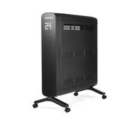 GEEPAS 2KW Smart Convector Energy Efficient Heater | Freestanding with Adjustable Temperature 10-45 °C Front Tempered Glass Panel | Low Running Cost Child Lock Wifi 24H Timer & Remote Control | Black
