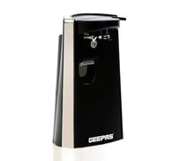 Geepas Can Opener Bottle Opener & Knife Sharpener, Electric 3in1 Black