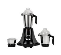 GEEPAS 750W 3-in-1 Mixer Grinder | Stainless Steel Jars & Blades | 3 Speed Control, Perfect for Chutney, Dry & Wet Fine Grinding Mixing | Overload Protection | Powerful Motor | 2 Year Warranty, Black