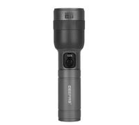 GEEPAS Zoomable LED Digital Flashlight | 3000 Lumen Super Bright Powerful 10000mAh Type-C Rechargeable | 12H Runtime 6 Modes | Waterproof Pocket Size Torch for Power Cuts Emergency Camping Hiking 60W