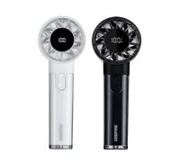 GEEPAS Rechargeable Fan - Pack of 2 | Mini Digital Foldable Portable USB Fan for Travel Camping Office Outdoor Women