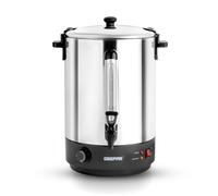 Geepas Electric Catering Urn, 2500W Instant Hot Water Boiler Dispenser - Tea Urn Kettle Home Brewing Commercial or Office Use with Keep Warm- Easy Pour Tap, Stainless Steel - 2 Year Warranty, 30 Litre