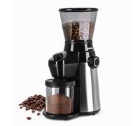 Geepas 350g Electric Burr Coffee Grinder Blender Standing Stainless Steel 15 Settings in Metallic Silver Geepas Metallic Silver