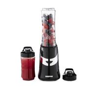 350W Personal Blender Smoothie Milkshake Maker Mini Travel Blender 2 Tritan Bottles Geepas Black One Size