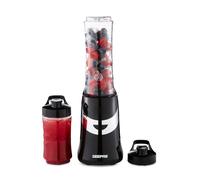 350W Personal Blender Smoothie Milkshake Maker Mini Travel Blender 2 Tritan Bottles Geepas Black One Size