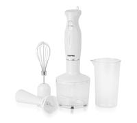 Geepas 4-in-1 Hand Blender with Electric Whisk, 860ML Vegetable Chopper & 600ML Beaker | 200W Stick Blender, Soup Mixer, Hand Immersion blender| Mini Food Processor for Baby Food Soup Fruits Egg Whisk