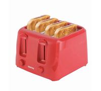 GEEPAS 4 Slice Bread Toaster Family Size 6 Variable Browning Control Crumb 1400W