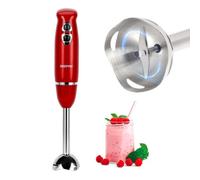 Geepas Retrovive 400W Stick Blender 2 Speed Anti-Splash Detachable in Red Geepas Red