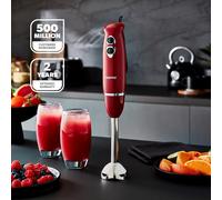 Geepas Retrovive 400W Stick Blender 2 Speed Anti-Splash Detachable in Red Geepas Red