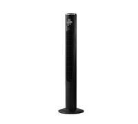 GEEPAS 46" Silent Tower Fan with Remote Control | Bladeless Oscillating Cooling Fan 3 Speed/Wind Mode 12H Timer Auto Shutoff Digital Display| Electric Standing Air Circulator for Home Office 50W Black