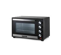 48L Mini Oven Toaster Grill Tabletop Compact Portable Baking Cooker 2000W Geepas Black One Size