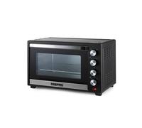 48L Mini Oven Toaster Grill Tabletop Compact Portable Baking Cooker 2000W Geepas Black One Size