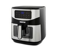 Geepas 5-In-1 Digital Air Fryer LED Touch Display 60Min Timer 9 Presets in Metallic Silver Geepas Metallic Silver