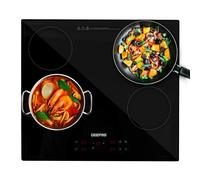Geepas 6000W Built-In Infrared Induction Hob Cooker, 4 Zone Cooking