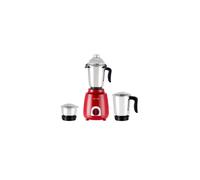 GEEPAS 600W 3-in-1 Mixer Grinder | Stainless Steel Jars, Blades | 3 Speed Control, Perfect for Chutney, Dry & Wet Fine Grinding Mixing | Overload Protection | Shockproof Body | 2 Year Warranty, Red