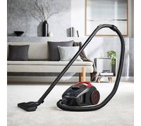 GEEPAS Bagless Cylinder Vacuum Cleaner | 1.5L Dust Tank 240V Auto Cord Rewind Telescopic Wand Single Cyclone System | Suitable for Hard Floor Carpet Car Pet Hair | Hepa Filter for Dirt Allergens 700W