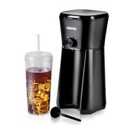 Geepas Black 700W Iced Coffee Maker With Cup, Straw, And Scoop