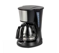 GEEPAS 750ml Filter Coffee Machine | Fast Brewing 600W Coffee Maker for Instant Coffee, Espresso, Macchiato & More | Keep Warm & Anti-Drip Function Reusable Nylon Filter, Black