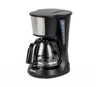 GEEPAS 750ml Filter Coffee Machine | Fast Brewing 600W Coffee Maker for Instant Coffee, Espresso, Macchiato & More | Keep Warm & Anti-Drip Function Reusable Nylon Filter, Black