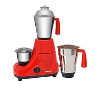 GEEPAS 750W 3-in-1 Mixer Grinder | Stainless Steel Jars & Blades | 3 Speed Control, Perfect for Chutney, Dry & Wet Fine Grinding Mixing | Overload Protection | Powerful Motor | 2 Year Warranty, Red
