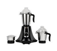 GEEPAS 750W 3-in-1 Mixer Grinder | Stainless Steel Jars & Blades | 3 Speed Control, Perfect for Chutney, Dry & Wet Fine Grinding Mixing | Overload Protection | Powerful Motor | 2 Year Warranty, Black