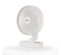 GEEPAS 8-Inch Rechargeable Desk Cooling Device | 3 Speed Silent Operation with Adjustable Head & Foldable Design | USB-C Charging, Up to 9 Hours Runtime | Portable for Table or Floor Use