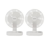Geepas 8" Rechargeable Desk Fan 9 Hours Runtime Pack Of 2