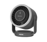 Geepas 8" Rechargeable Led Fan 3 Speed Bldc 9Hr Runtime In Black Black