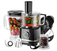 GEEPAS 800W 10 in 1 Food Processor Blender Multifunctional 2 Speed & Pulse