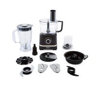 Geepas 800W 10 in 1 Food Processor Blender | Multifunctional Electric Blender Chopper Shredder Slicer French Fry Cutter Citrus Juicer Whisk Emulsifier Dry Grinder & Dough Attachment | 2 Speed & Pulse