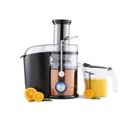 GEEPAS 800W Juice Extractor Centrifugal Juicer | Stainless Steel Juicer for Whole Fruit & Vegetable | Overheat Protection, 1L Juice Container, 2.2L Pomace Collector | 75MM Wide Mouth 2 Speed & Pulse
