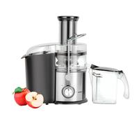 Geepas Juice Extractor, Centrifugal Juicer Machine - Whole Fruit & Vegetable Juicer - Stainless Steel Body & Extra Filter Basket - 75MM Wide Mouth with 2 Speed & Pulse Function - 2 Year Warranty, 800W