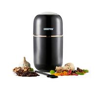 Geepas 80g Coffee Grinder Stainless Steel Blades Dried Spice Nuts Herbs Mill 200W White in Black Geepas Black