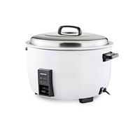Geepas 8L Commercial Rice Cooker Non-Stick Pot Automatic Keep Warm Catering 2500W In White White