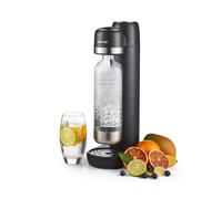 GEEPAS Sparkling Water Maker with 900ml Bottle | Soda Maker, Soda Machine for Fizzy Drinks Machine Home Carbonator, Quick Connect Co2 Gas Bottle (Not Included) | Black
