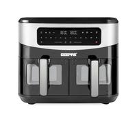 Air Fryer Vortex Rapid Healthy Cooker Digital Display 9L Dual Basket Kitchen - Black