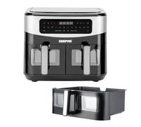 Geepas 9L XL Dual Zone Air Fryer & 10L Air Fryer Drawer Combo